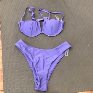 Purple bathing suit